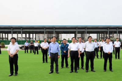 潍坊市委书记、市人大常委会主任惠新安带队对山东ag贵宾会健康产业园项目进行观摩点评